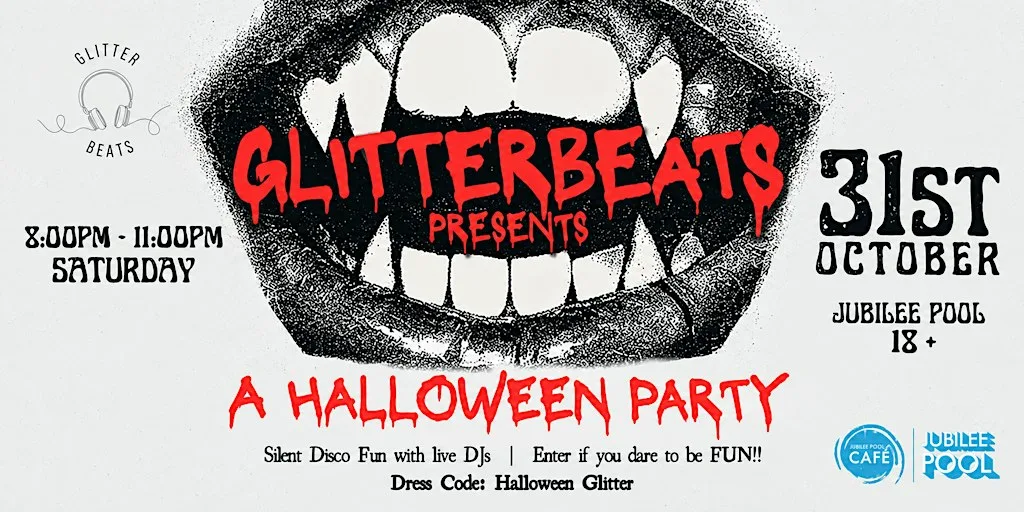The Halloween Party - by Glitterbeats at Jubilee Pool Penzance Pool & Cafe