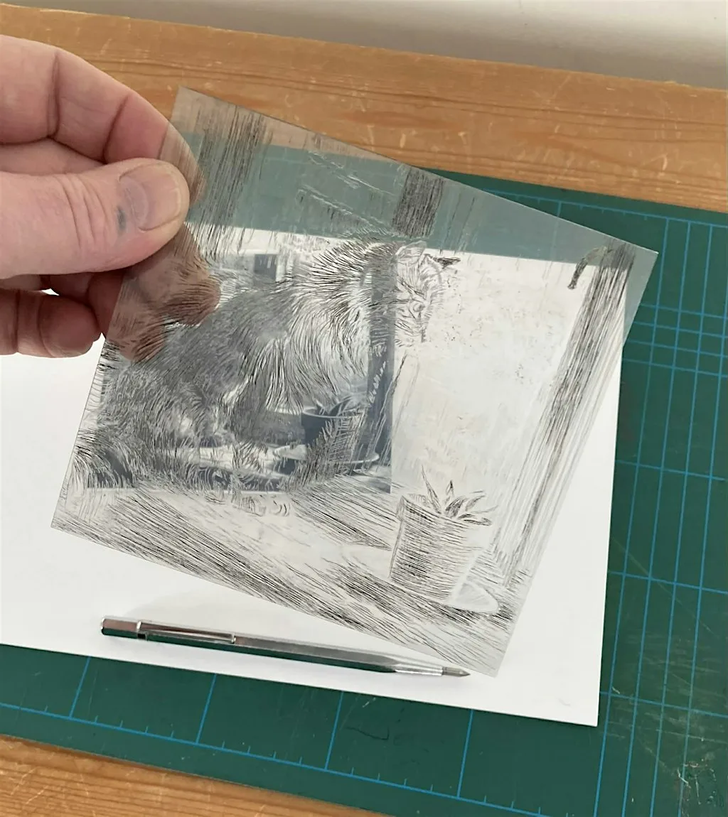 Drypoint etching with printmaker Nick Coulbeck (Beginner) at 7 Baxtergate