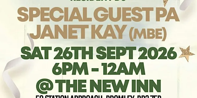 Soulfunky Sat 26th Sept 6pm-12am @The New Inn Hayes Bromley
