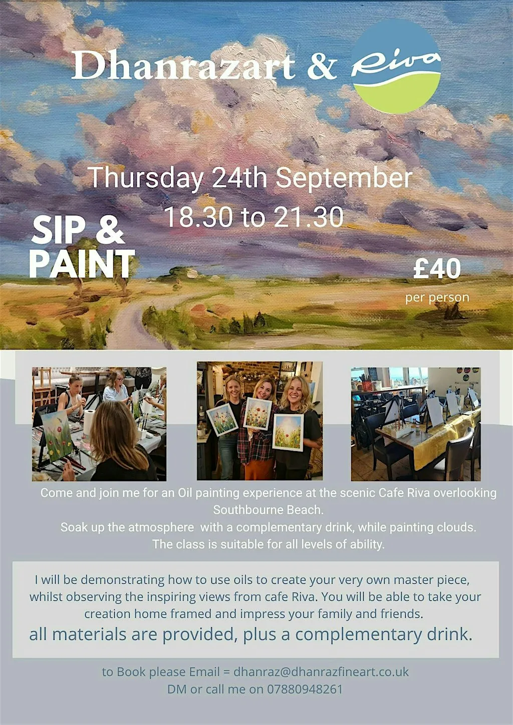 Sip and Paint at Cafe Riva at Cafe Riva