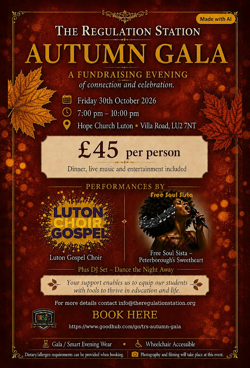 The Regulation Station Autumn Fundraising Gala