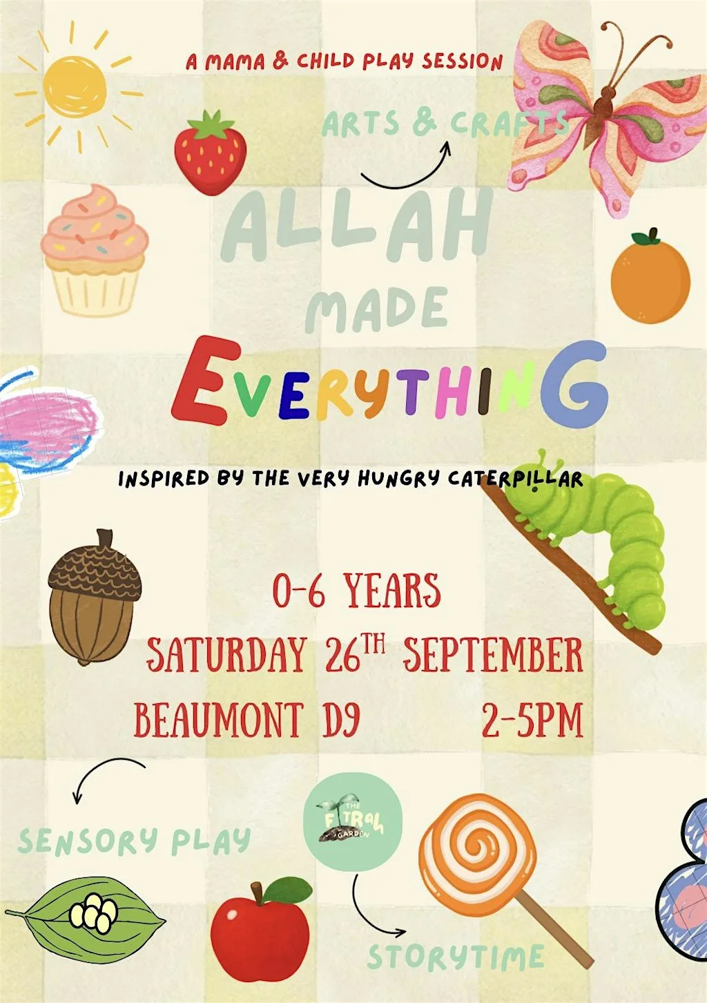 A mama + child play session for 0-6 year olds - Allah made everything