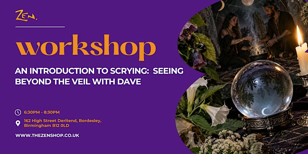 An Intro to Scrying: Seeing Beyond the Veil for Prediction and spirit at The Zen Shop