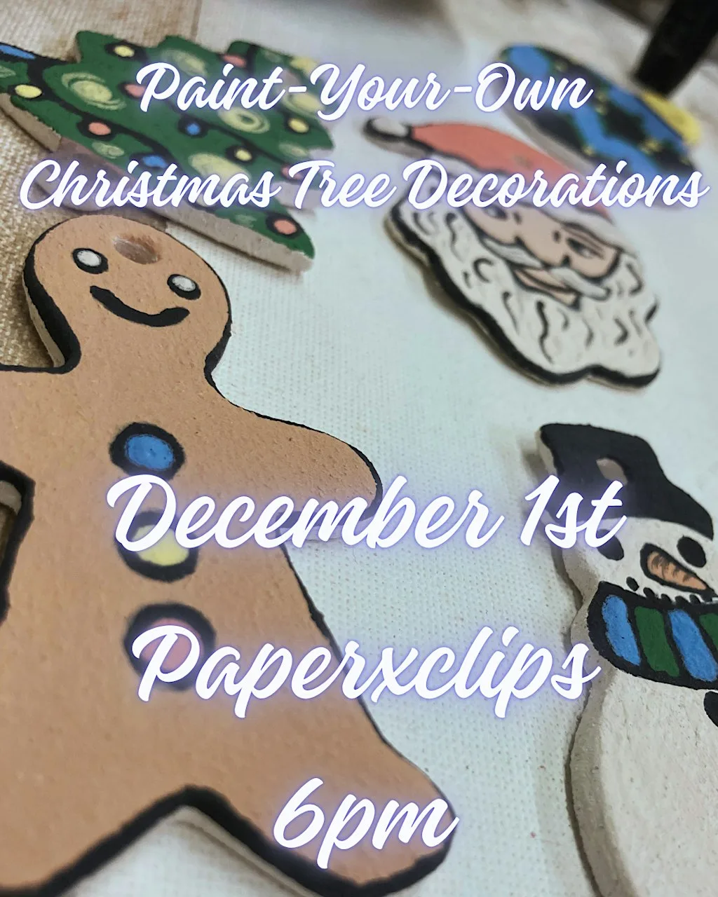 Glaze-Your-Own Christmas decorations