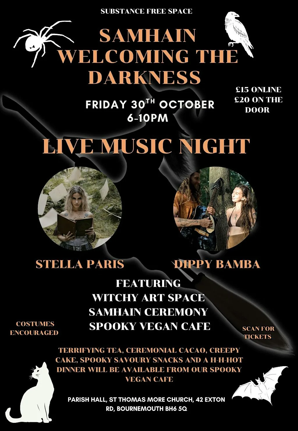 Samhain - Community Live Music Night With Stella Paris + Dippy Bamba