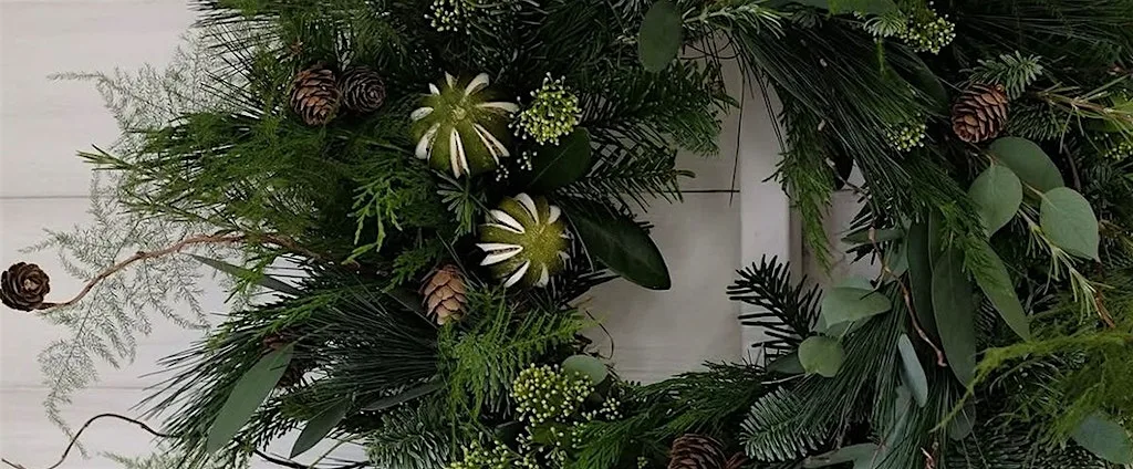 Bud & Bay Christmas Wreath Making Workshops at Square Peg at Square Peg Coffee House