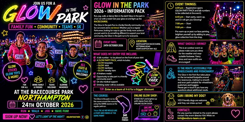 GLOW in the PARK at The Racecourse Park