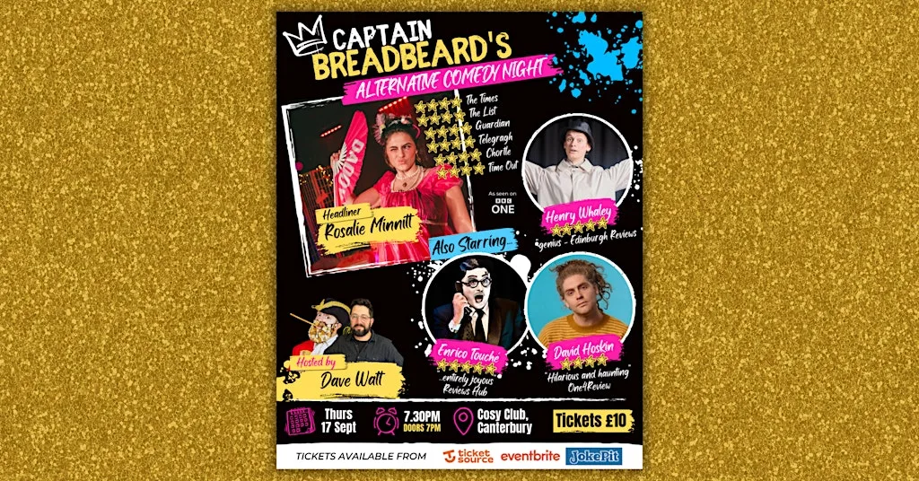 Captain Breadbeard's Alternative Comedy Night at Cosy Club