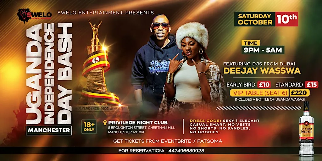 UGANDA INDEPENDENCE DAY BASH | MANCHESTER
