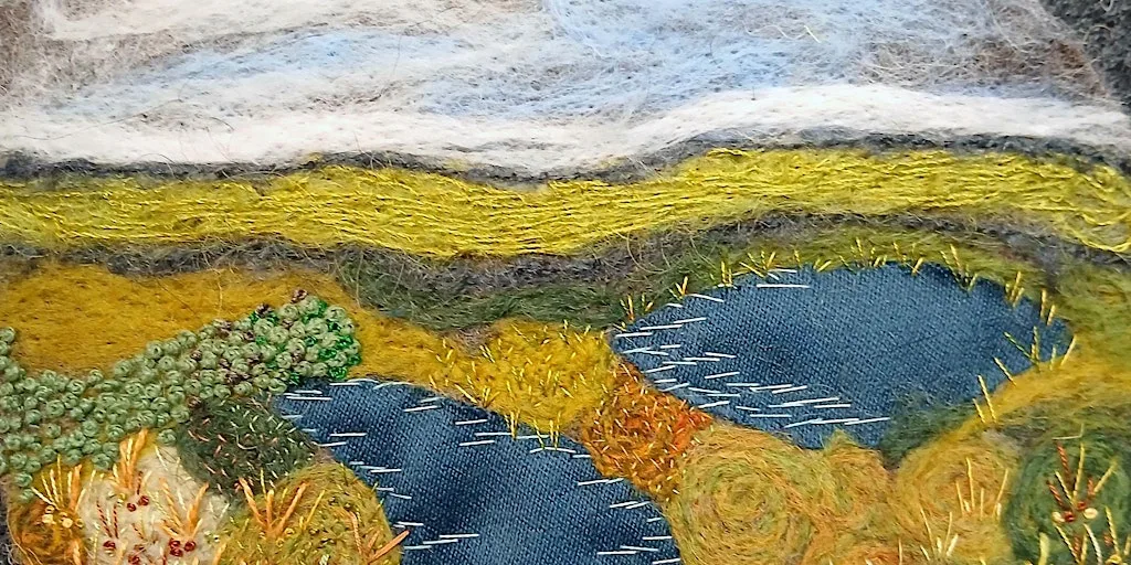 Lancashire Community Craft Project Needle Felting & Hand Stitching Session