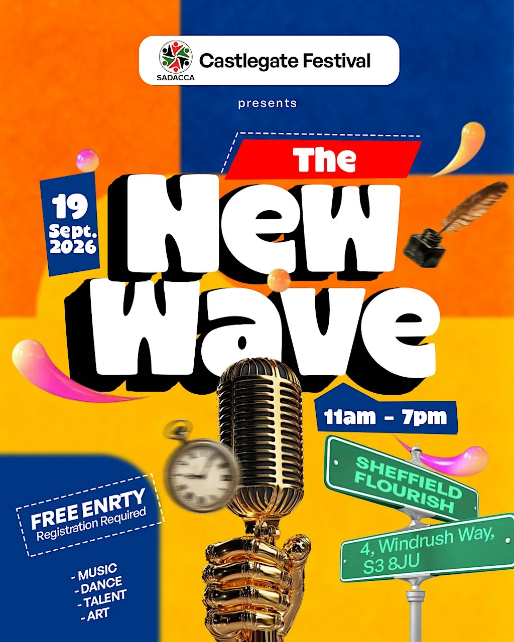 CREATIVE HANGOUT - THE NEW WAVE (CASTLEGATE FESTIVAL) at 4 Windrush Way