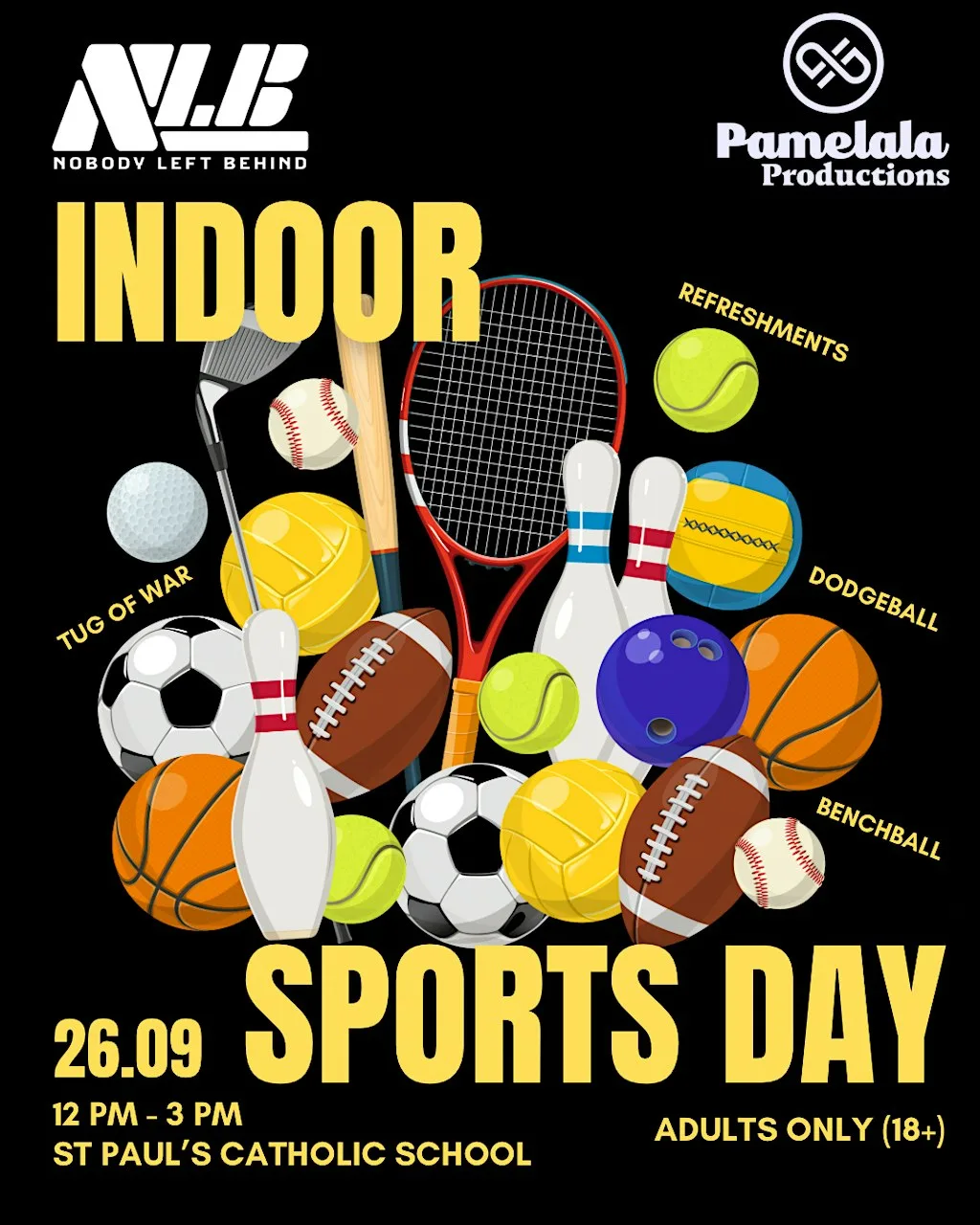 Indoor Sports Day at St Paul's Catholic School, Milton Keynes