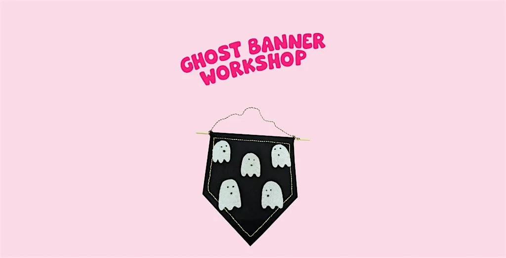Ghost banner workshop at Green Jam Creatives