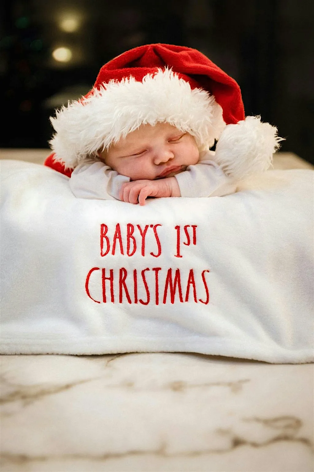 Babys first Santa visit at The Dunham Barn