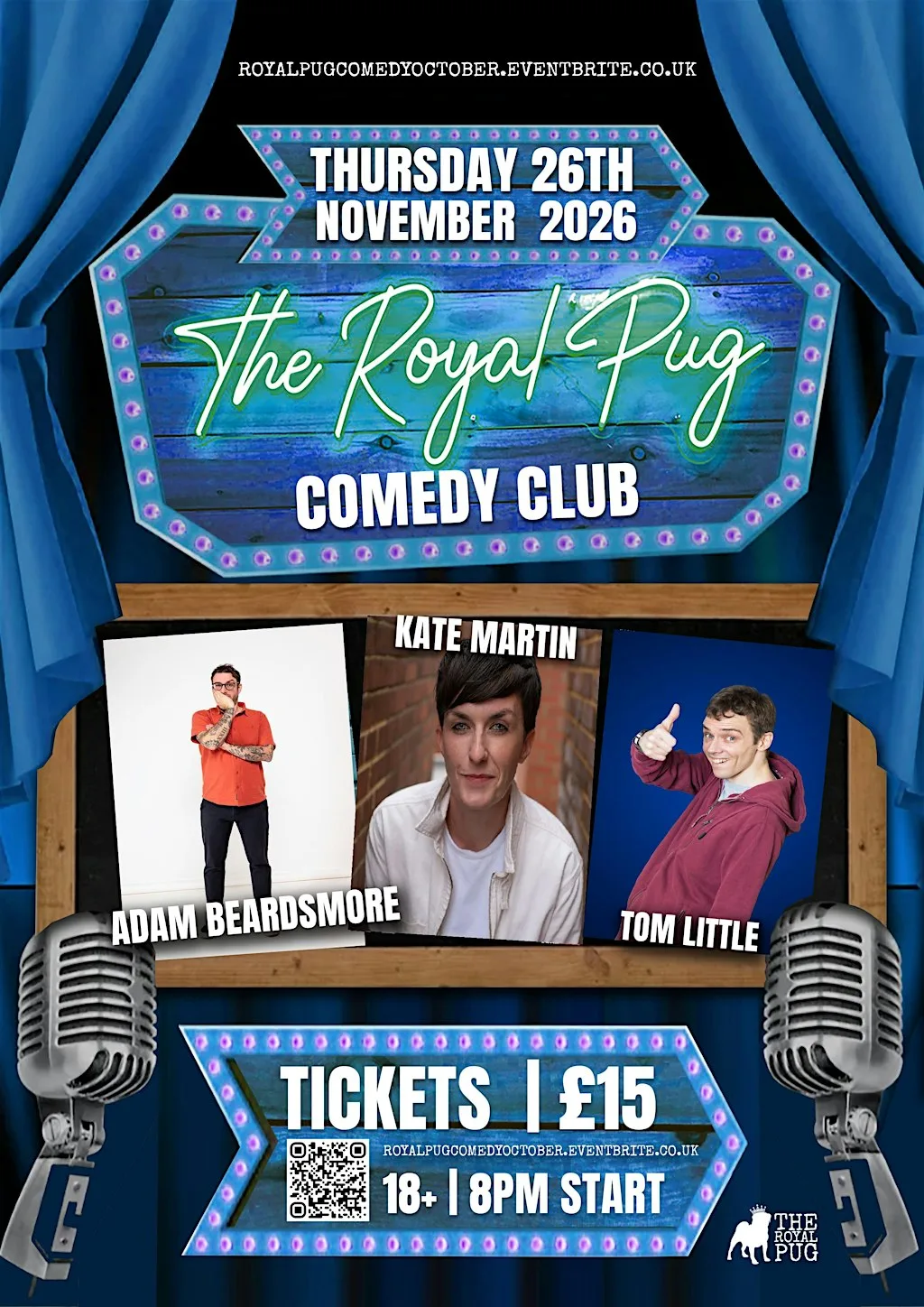 The Royal Pug - Comedy Club - November at The Royal Pug