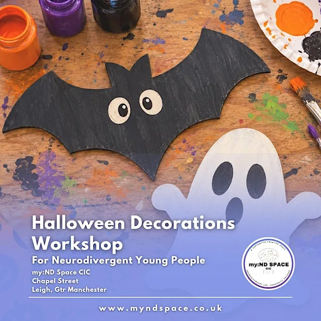 Neurodivergent Young People's Creative Workshop - Halloween Decorations at My:ND Space CIC