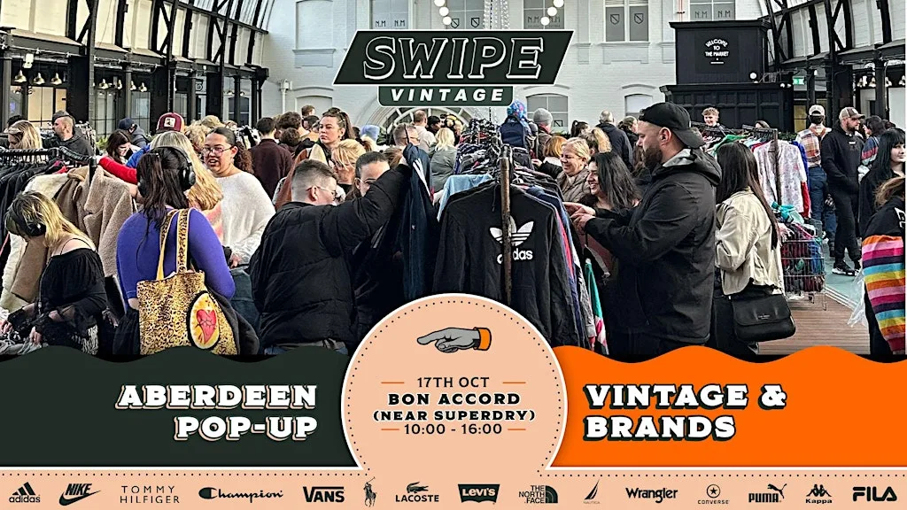 Swipe Vintage x Aberdeen Kilo Sale at Bon Accord Aberdeen