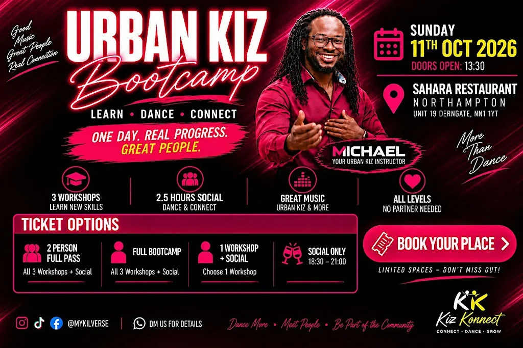 Urban Kiz Bootcamp | Dance Northampton at The Sahara NN