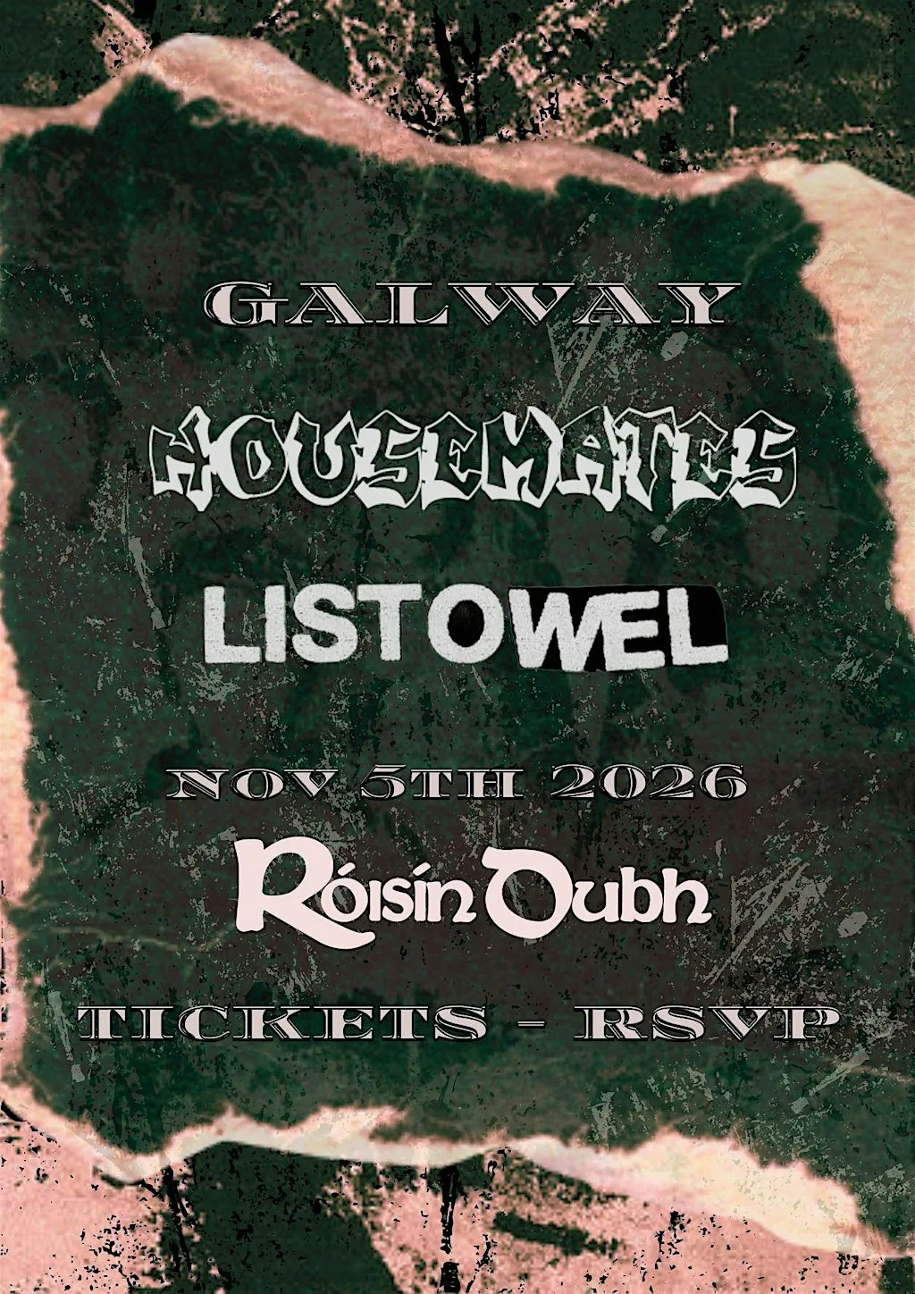 HOUSEMATES & LISTOWEL Double Headline - GALWAY at Róisín Dubh