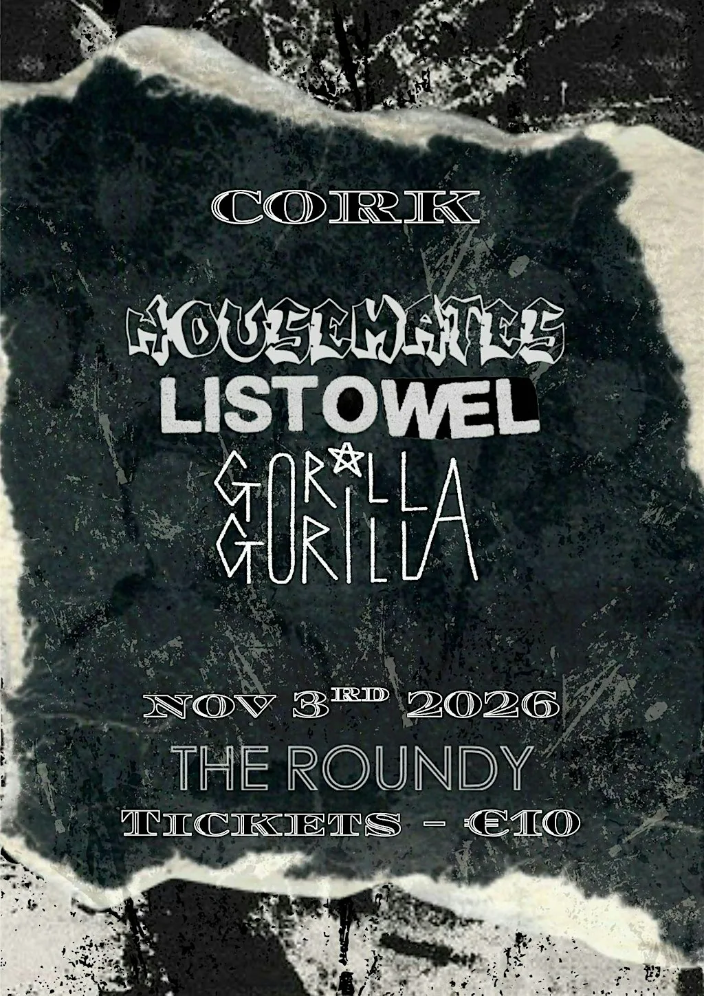 HOUSEMATES & LISTOWEL Double Headline - CORK