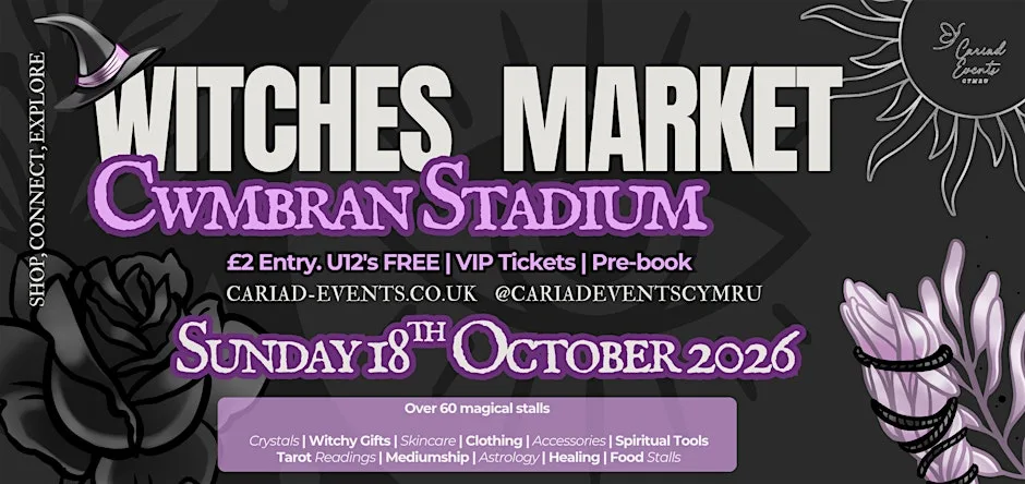 Witches Market & Spiritual Fayre at Cwmbran Stadium Sports Centre
