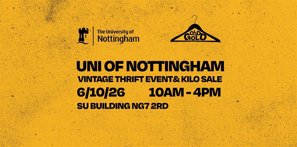 6th October - Uni of Nottingham's BEST Vintage Thrift Event & Kilo Sale at University of Nottingham Students' Union
