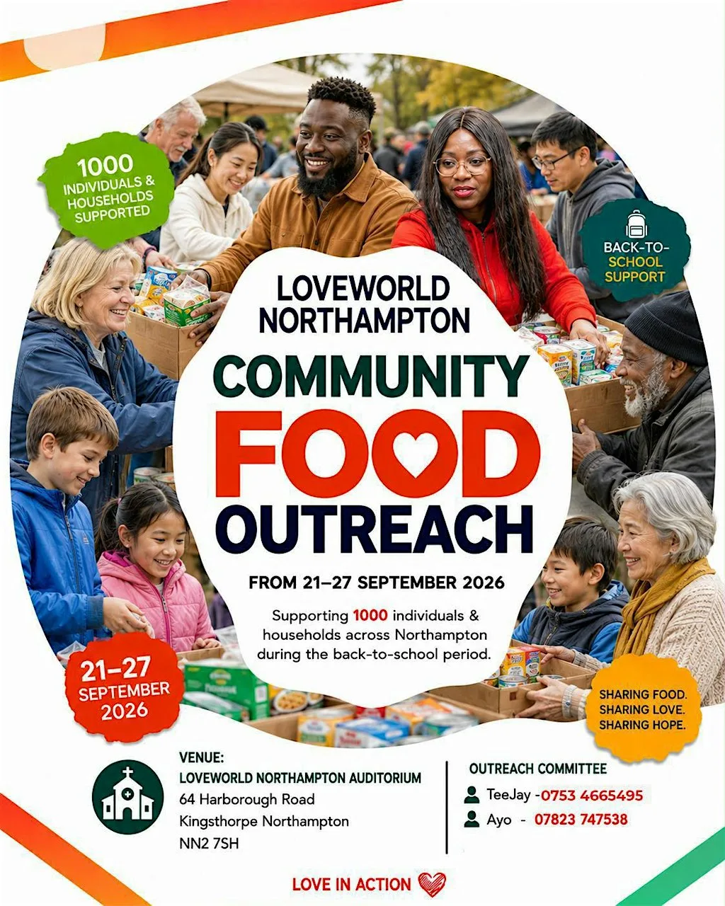 Loveworld Northampton Community Food Outreach at LoveWorld Northampton aka Christ Embassy Northampton