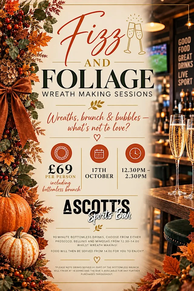 Autumn Wreath Making & Bottomless Brunch