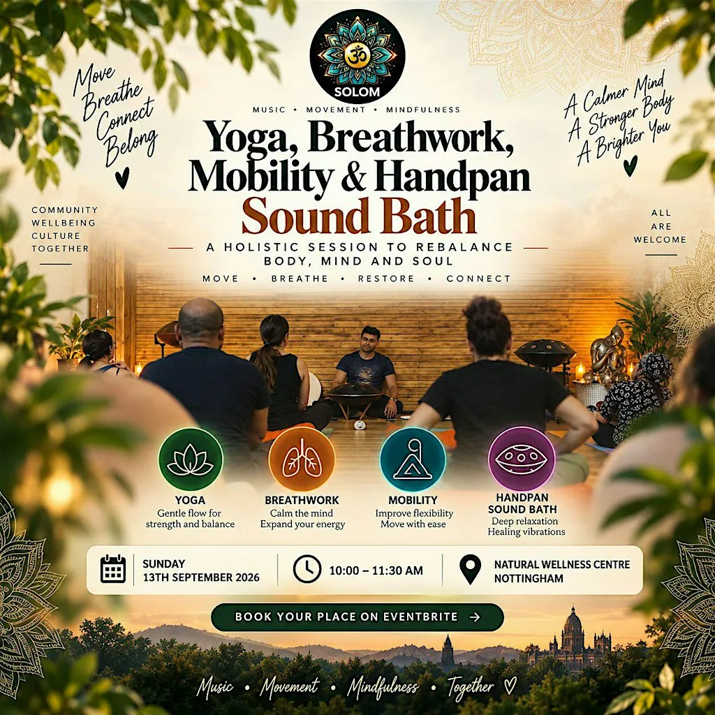 Solom BreathART , Yoga , Mobility & Handpan Sound Workshop at Natural Wellness Centre