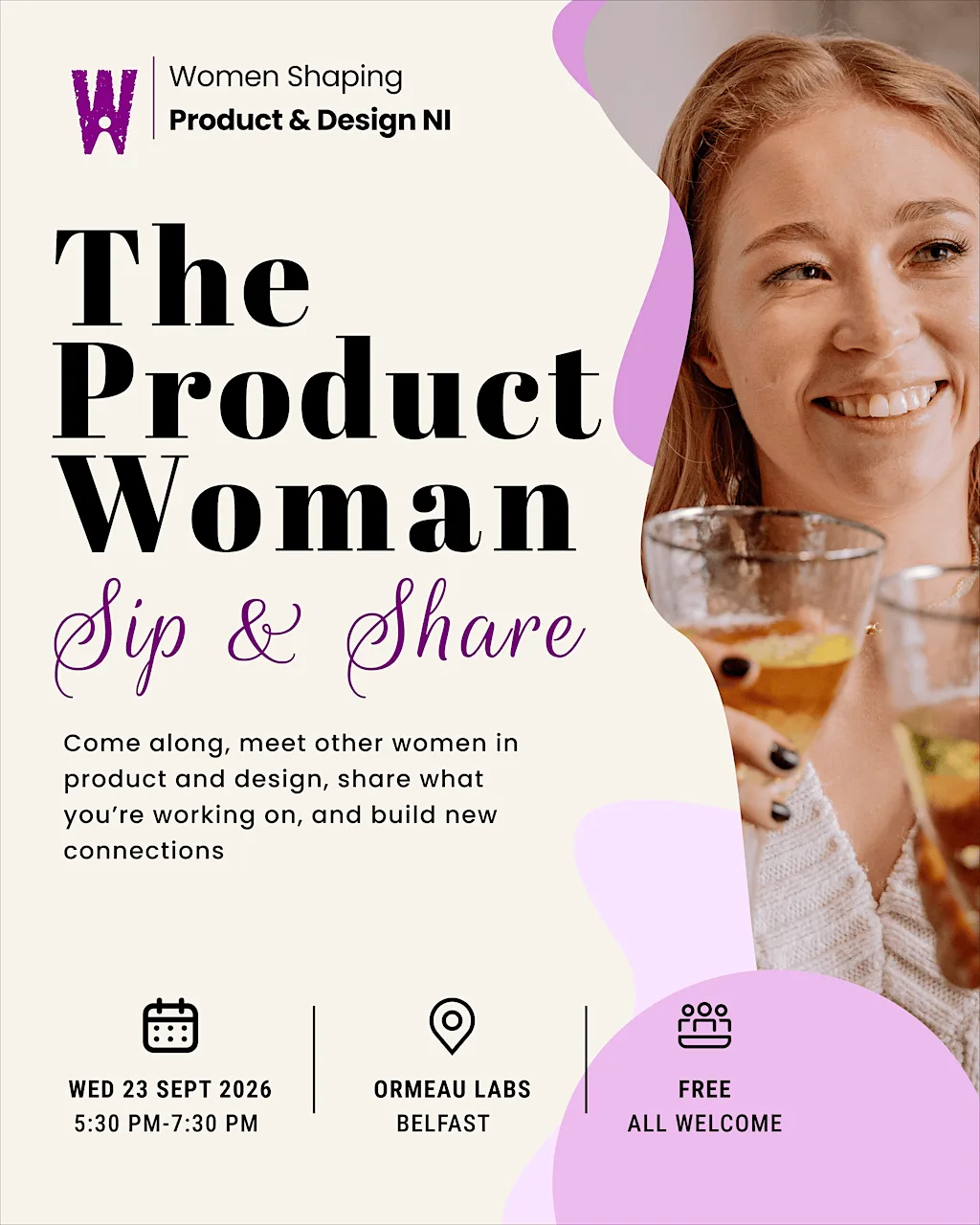 The Product Woman - Sip & Share at Ormeau Labs