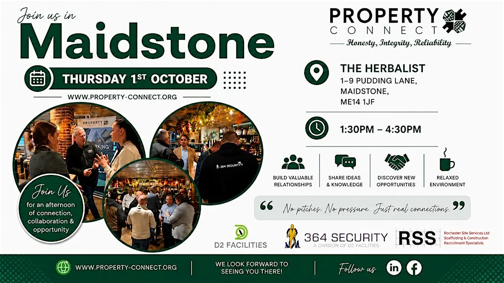 Property Connect Maidstone Kent's Premier property networking event.