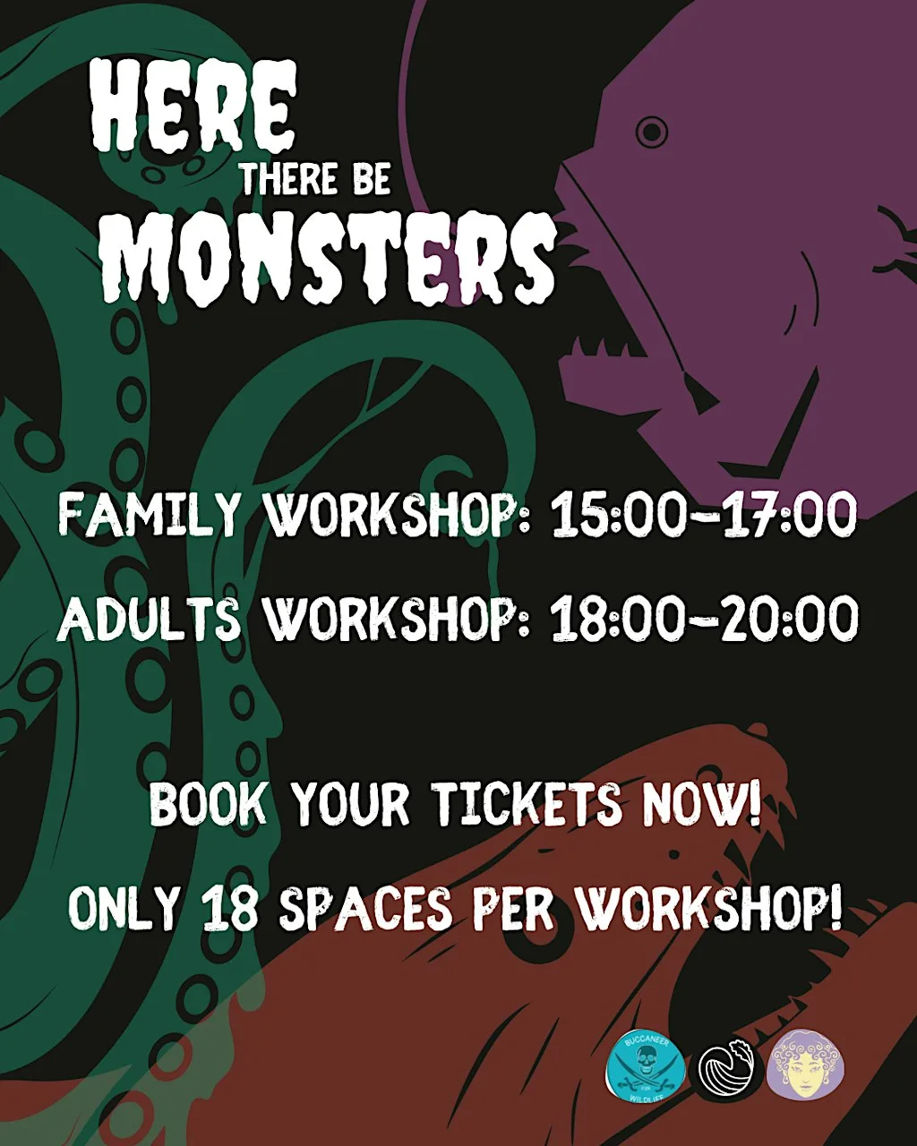 Here There Be Monsters: A creative Ocean-themed Halloween Workshop (Family) at Sappho's Cafe & Community Space