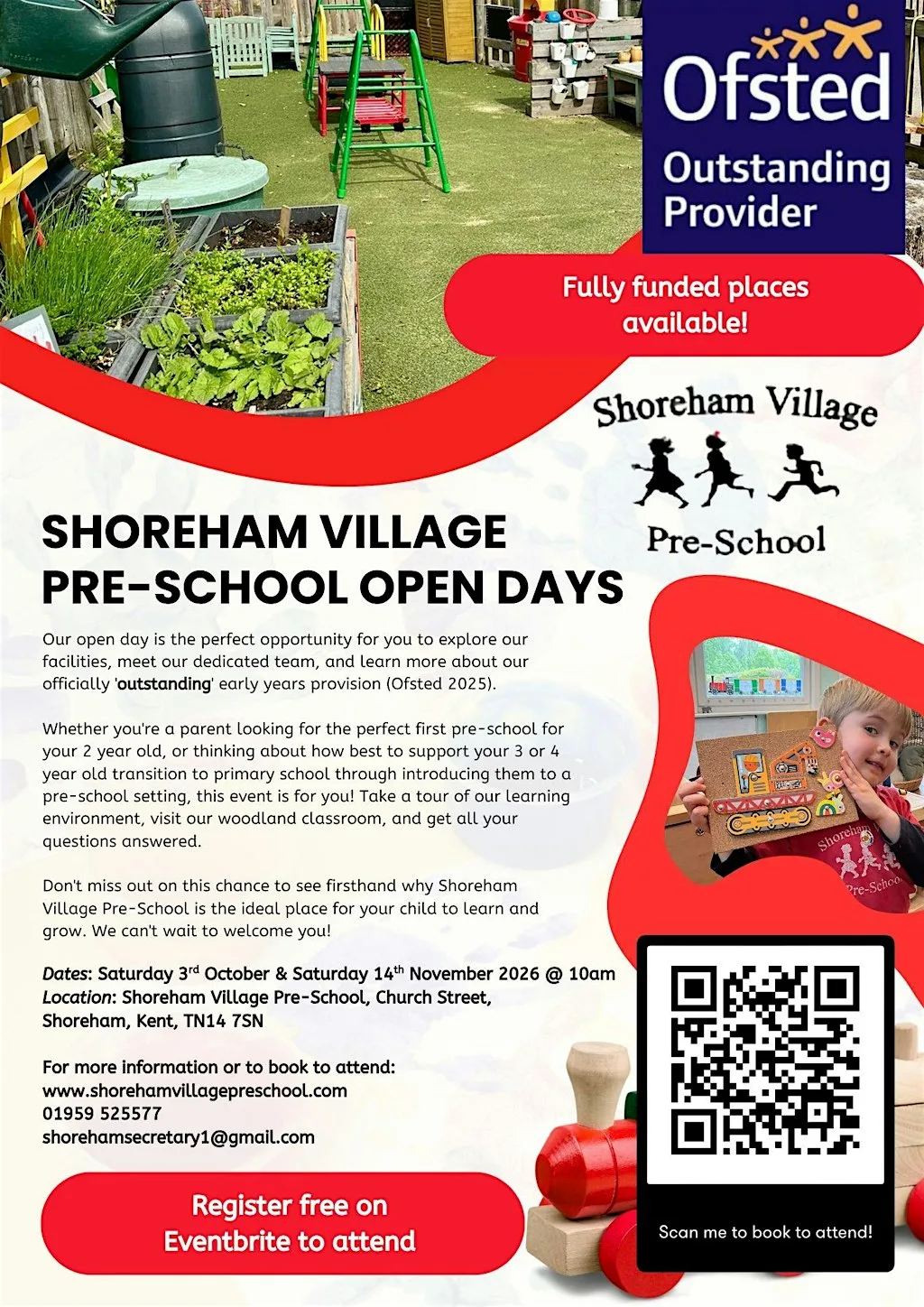 Shoreham Village Preschool Open Day 03.10.2026 at Shoreham Village Preschool
