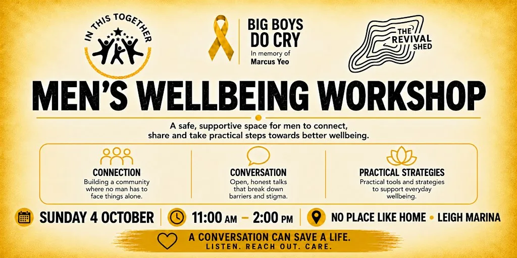 BIG BOYS DO CRY Men's Wellbeing Workshop