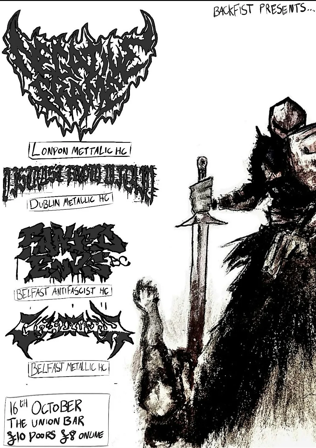NEGATIVE FRAME (UKHC) , DFW (DHC) , FRAYED ENDS (BCHC), GHIDORAH (BCHC) at Queen's Students' Union