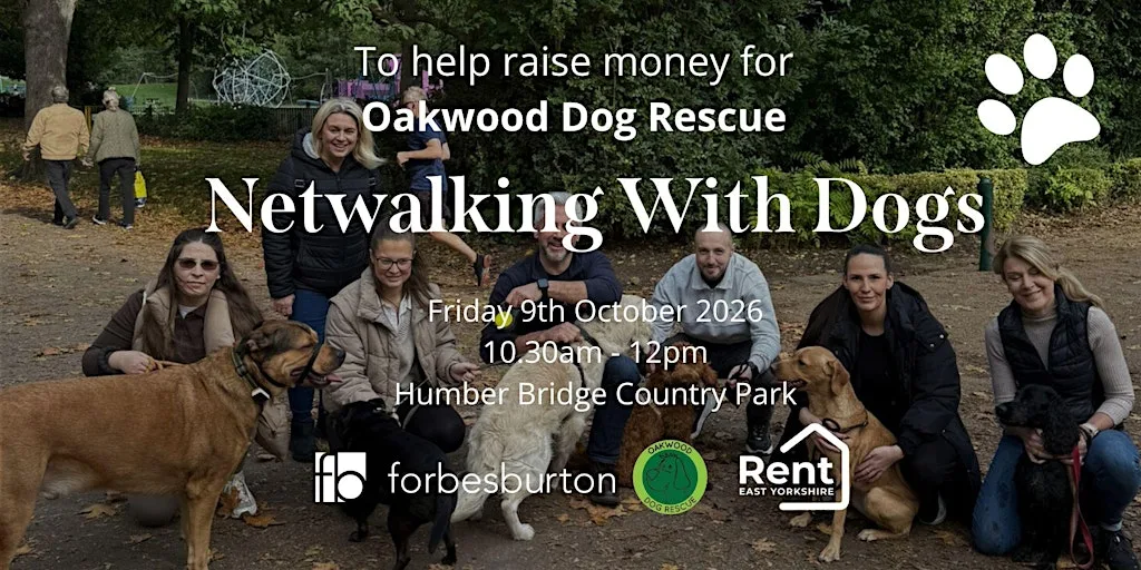 Netwalking With Dogs - Free Networking Event in Hull at Humber Bridge Country Park