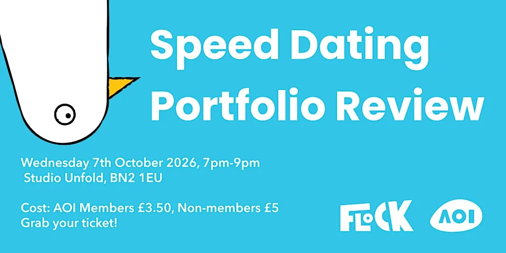Speed Dating Portfolio Review / Brighton illustrator meet-up / Flock