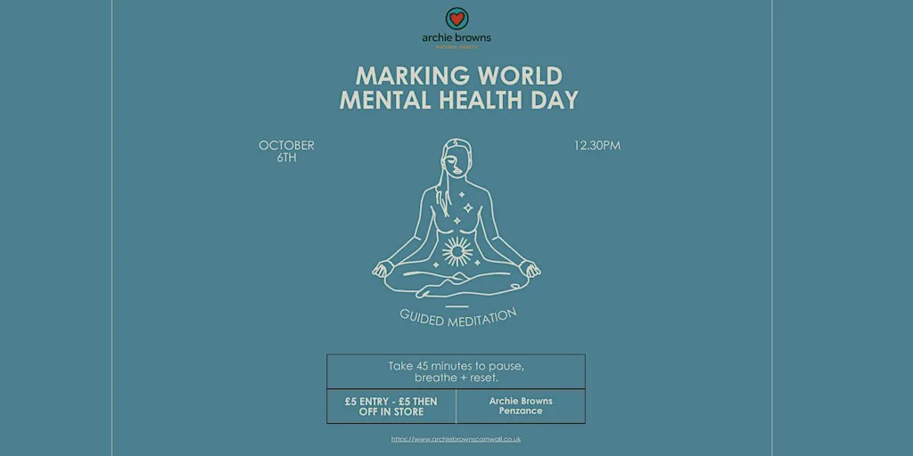 World Mental Health Day: Guided Meditation at Archie Browns Penzance