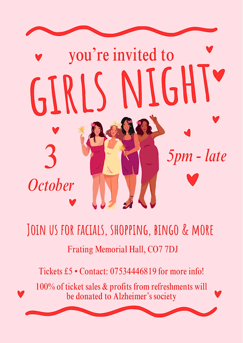Girls night! at Frating Memorial Hall