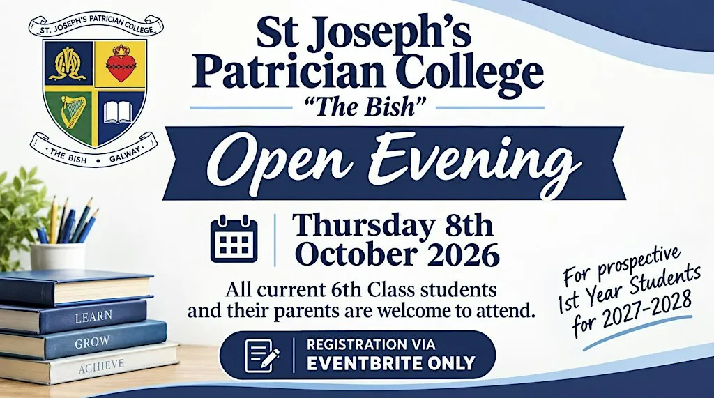 St. Joseph's College, "The Bish" - Open Evening, Thursday 8th October 2026 at The Bish