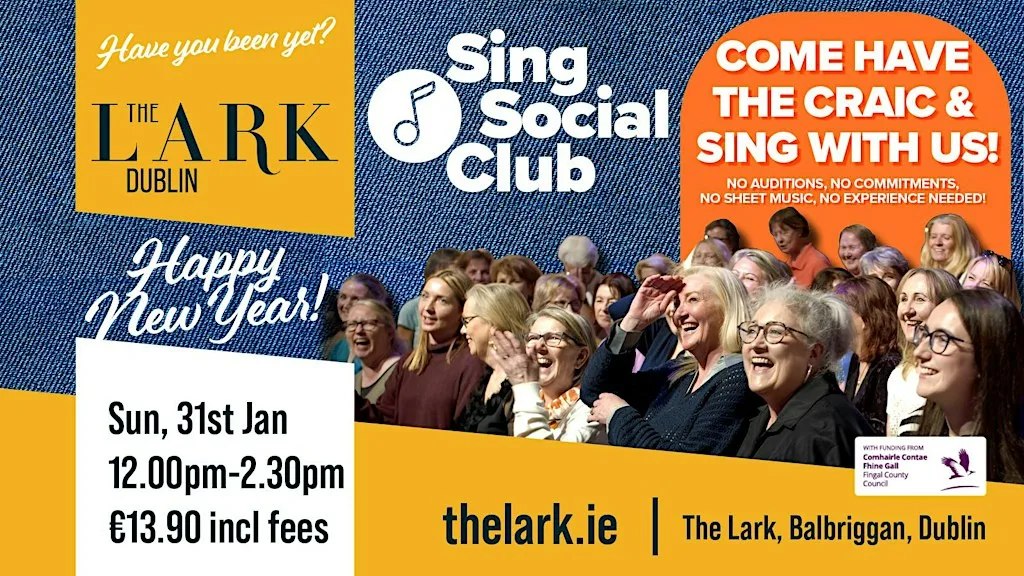 SING SOCIAL CLUB - 31 Jan - HAPPY NEW YEAR - The Lark Concert Hall at The Lark Concert Hall