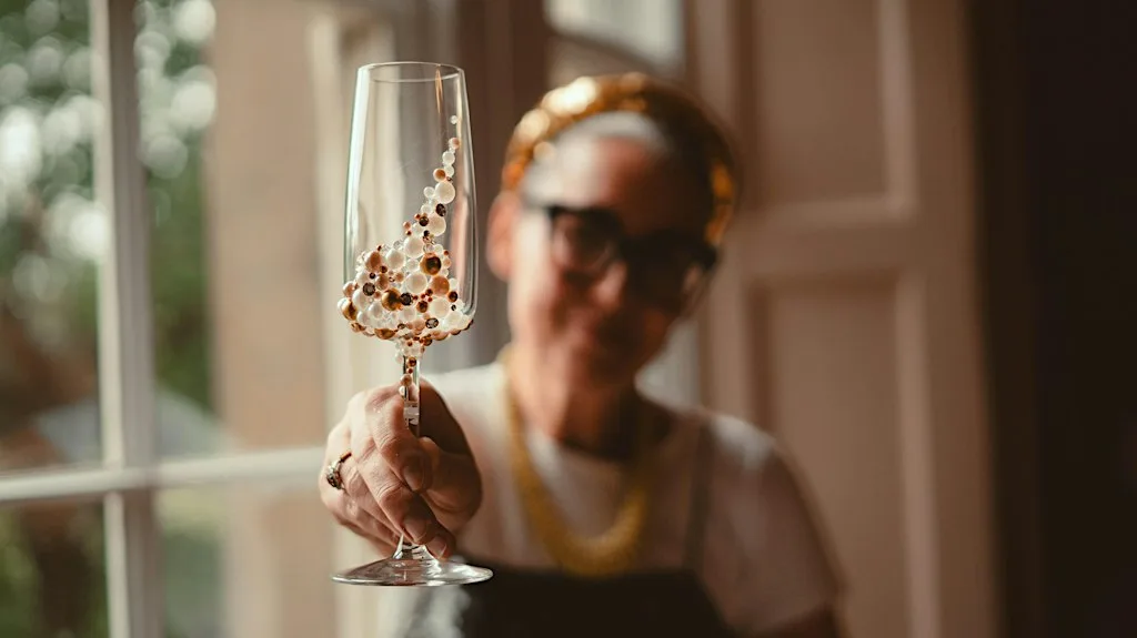 Dipped in Gild - Festive Bling ya Bottle workshop at Urban Kitchen Cafe