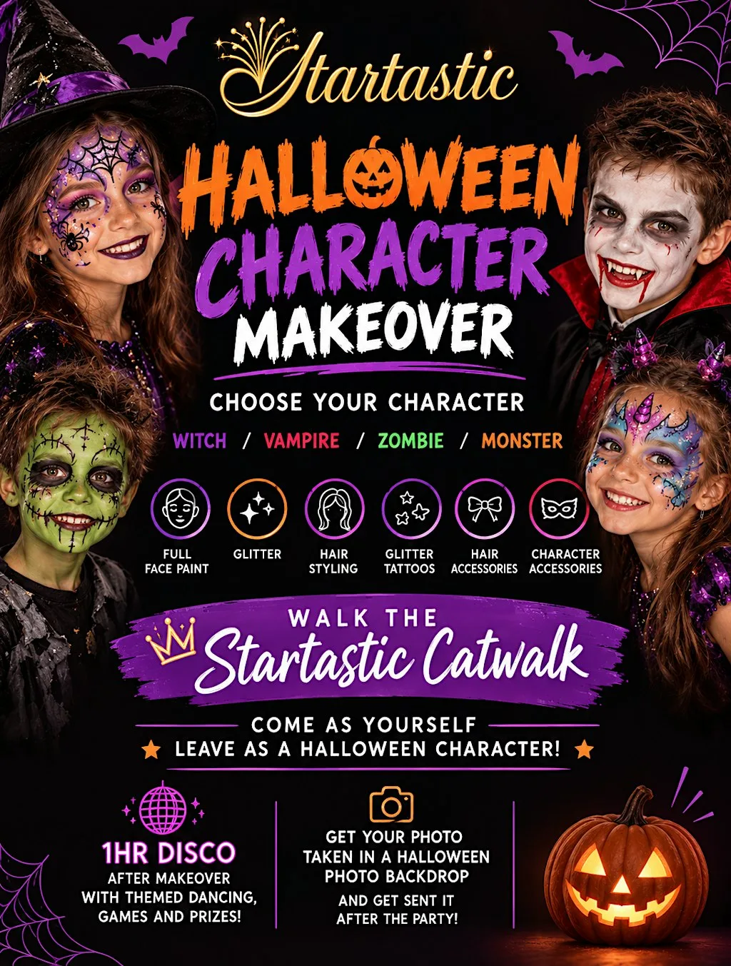 Halloween Character Makeover at Saltdean Lido