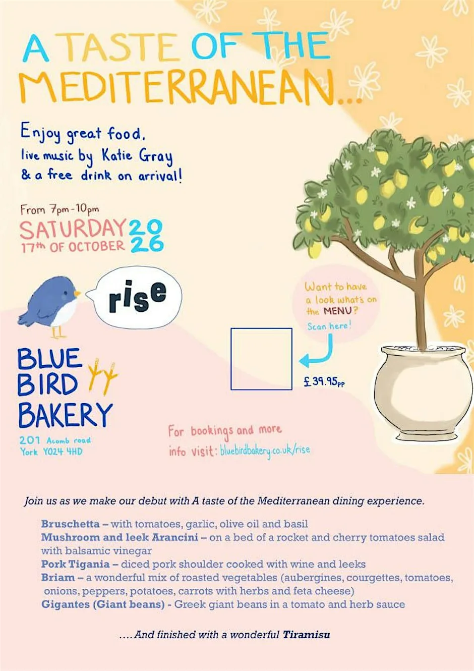 A Taste of the Mediterranean at Bluebird Bakery