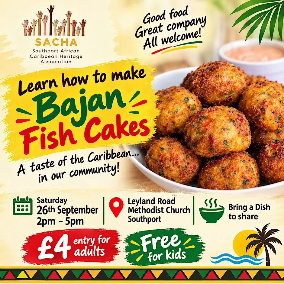 SACHA - Bring a Dish Social at Southport, Leyland Road, Methodist Church