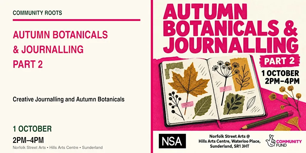 Autumn Botanicals and Journalling – Part 2 at Hills Arts Centre