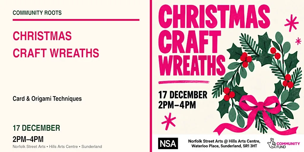 Christmas Craft Wreaths (Card & Origami Techniques) at Hills Arts Centre