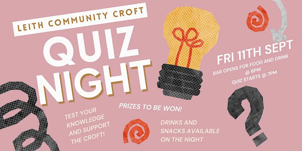 Leith Community Croft fundraising quiz! at Leith Community Croft