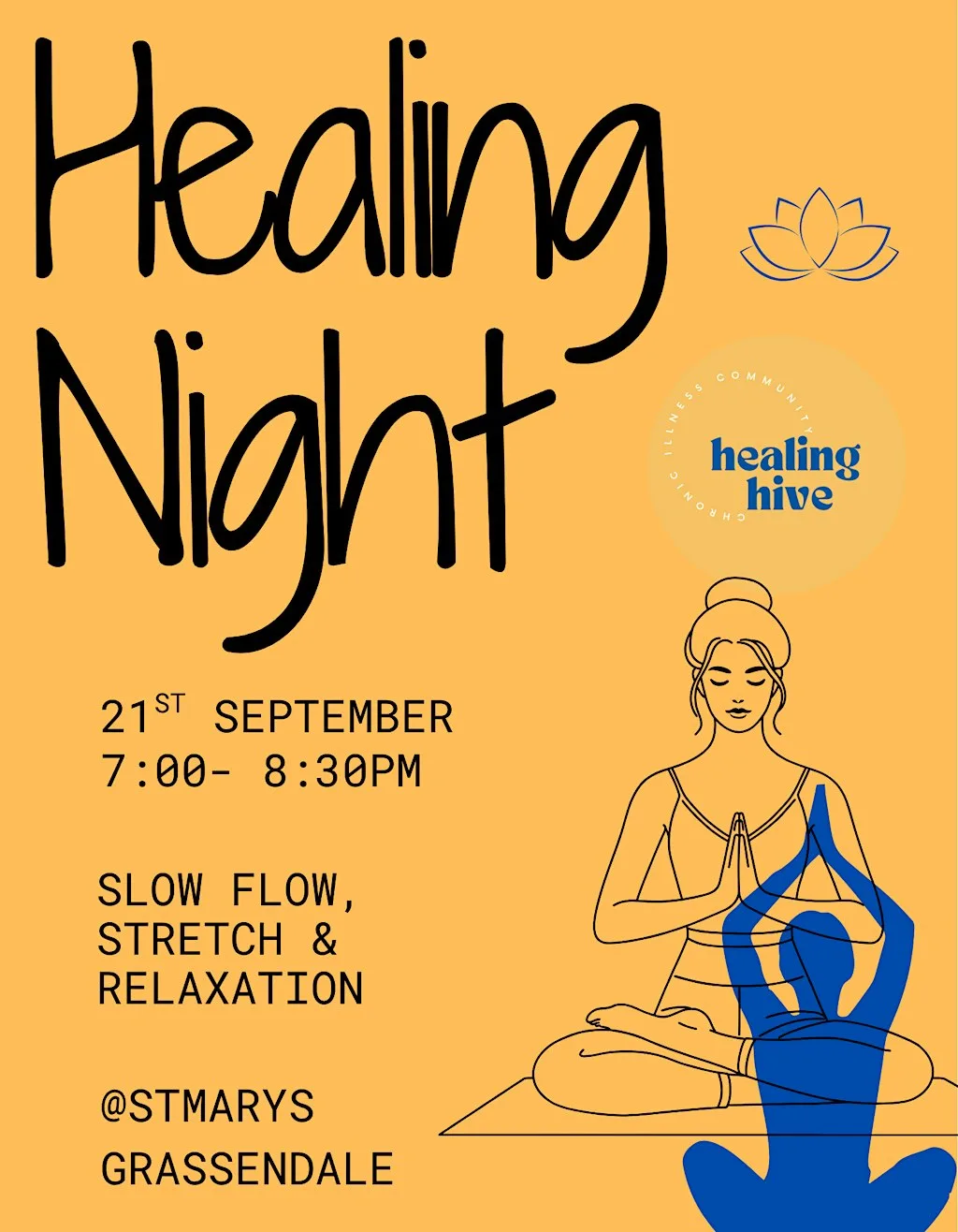 Healing Hive Healing Night at St Mary's Grassendale