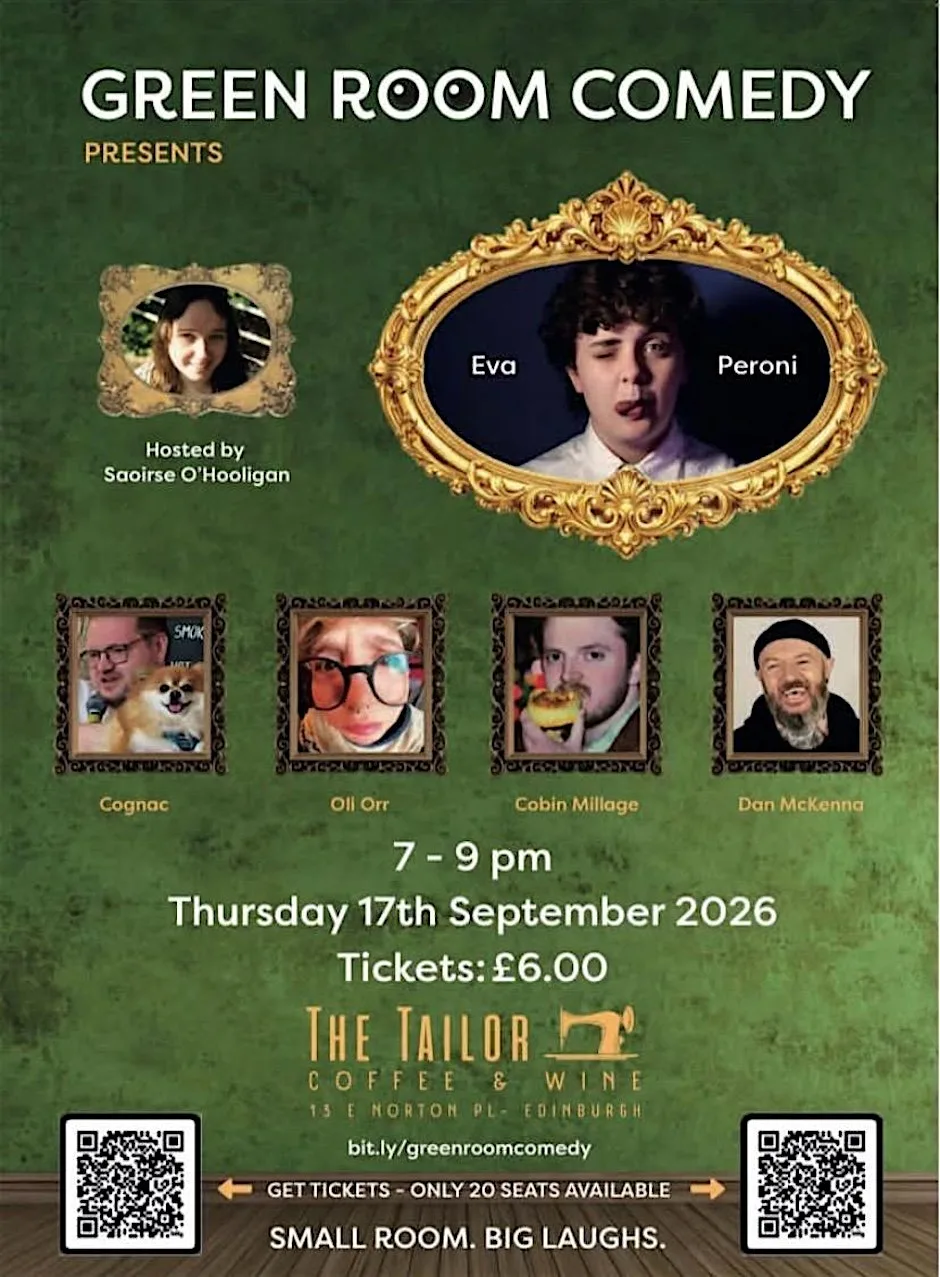 Green Room Comedy at The Tailor Cafe + Wine Bar